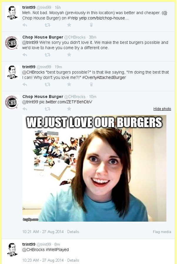 Overly Attached Burger